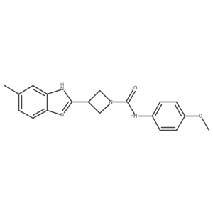 N-(4-methoxyphenyl)-3-(5-methyl-1H-benzo[d]imidazol-2-yl)azetidine-1-carboxamide Structure