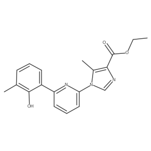 Ethyl 1-[6-(2-hydroxy-3-methylphenyl)pyridin-2-yl]-5-methylimidazole-4-carboxylate Structure