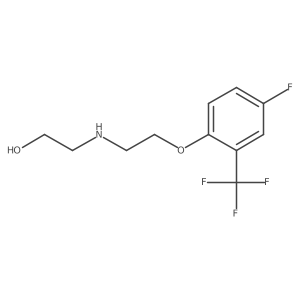 2-({2-[4-Fluoro-2-(trifluoromethyl)phenoxy]ethyl}amino)ethanol Structure