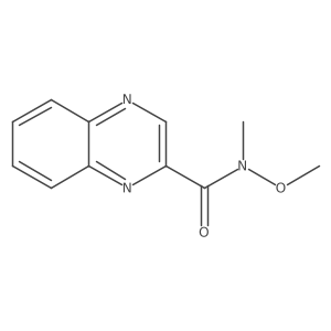 N-methoxy-N-methylquinoxaline-2-carboxamide结构式