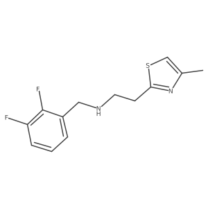n-(2,3-Difluorobenzyl)-2-(4-methylthiazol-2-yl)ethan-1-amine Structure