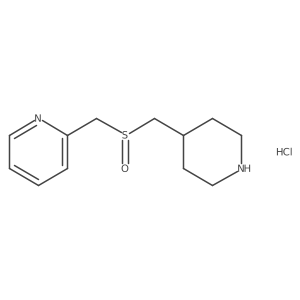 2-(((Piperidin-4-ylmethyl)sulfinyl)methyl)pyridine hydrochloride Structure