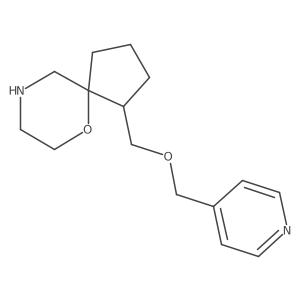 (1S,5S)-1-((pyridin-4-ylmethoxy)methyl)-6-oxa-9-azaspiro[4.5]decane Structure