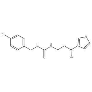 1-(4-Chlorobenzyl)-3-(3-(furan-3-yl)-3-hydroxypropyl)urea结构式