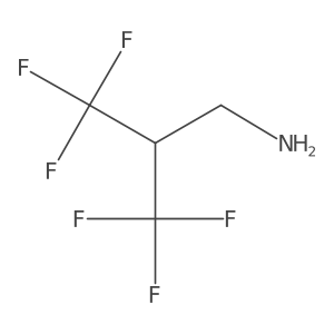 3,3,3-Trifluoro-2-(trifluoromethyl)propan-1-amine Structure