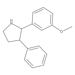 2-(3-Methoxyphenyl)-3-phenylpyrrolidine结构式