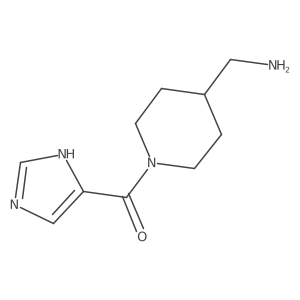(4-(aminomethyl)piperidin-1-yl)(1H-imidazol-5-yl)methanone Structure