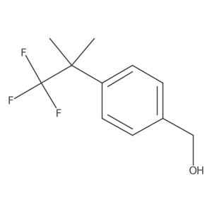 [4-(1,1,1-Trifluoro-2-methylpropan-2-yl)phenyl]methanol结构式