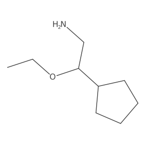 2-Cyclopentyl-2-ethoxyethan-1-amine Structure