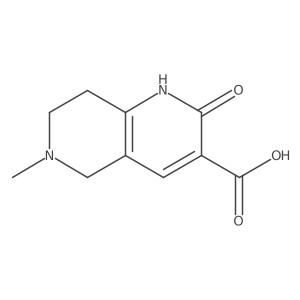 6-Methyl-2-oxo-1,2,5,6,7,8-hexahydro-1,6-naphthyridine-3-carboxylic acid结构式