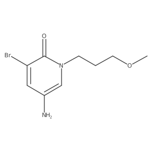 5-Amino-3-bromo-1-(3-methoxypropyl)-1,2-dihydropyridin-2-one结构式