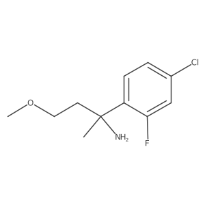 Benzenemethanamine, 4-chloro-2-fluoro-I+/--(2-methoxyethyl)-I+/--methyl- Structure