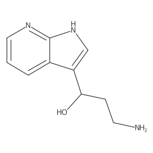 3-amino-1-{1H-pyrrolo[2,3-b]pyridin-3-yl}propan-1-ol Structure
