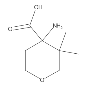 4-Amino-3,3-dimethyloxane-4-carboxylic acid Structure