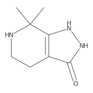7,7-dimethyl-1H,2H,3H,4H,5H,6H,7H-pyrazolo[3,4-c]pyridin-3-one结构式