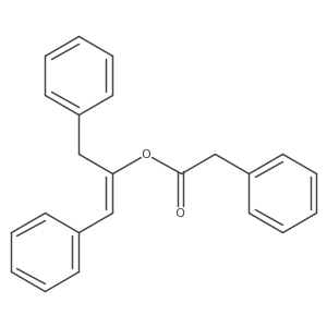 2-Phenyl-1-(phenylmethyl)ethenyl benzeneacetate Structure