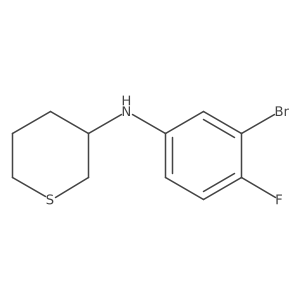 N-(3-Bromo-4-fluorophenyl)thian-3-amine Structure