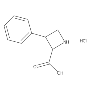 (2R,3R)-3-Phenylazetidine-2-carboxylic acid;hydrochloride结构式