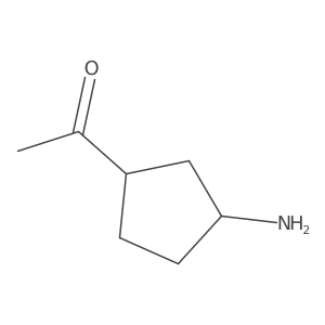 1-(3-Aminocyclopentyl)ethan-1-one结构式