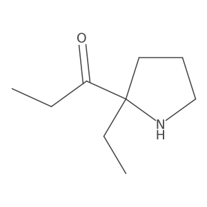 1-(2-Ethylpyrrolidin-2-yl)propan-1-one Structure