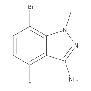 7-bromo-4-fluoro-1-methyl-1H-indazol-3-amine Structure