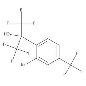 2-[2-Bromo-4-(trifluoromethyl)phenyl]-1,1,1,3,3,3-hexafluoro-2-propanol结构式