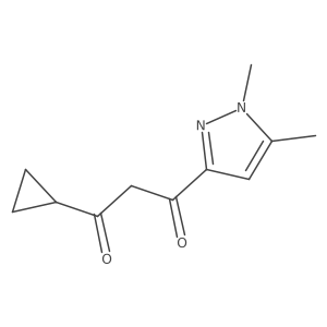 1-cyclopropyl-3-(1,5-dimethyl-1H-pyrazol-3-yl)propane-1,3-dione Structure