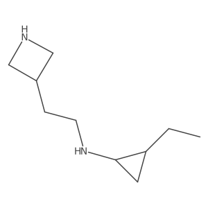 3-Azetidineethanamine, N-(2-ethylcyclopropyl)- Structure
