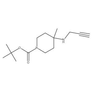 Tert-butyl 4-methyl-4-(prop-2-yn-1-ylamino)piperidine-1-carboxylate Structure