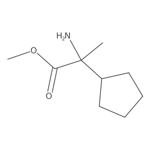Methyl 2-amino-2-cyclopentylpropanoate Structure
