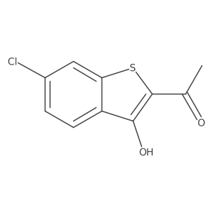 1-(6-Chloro-3-hydroxybenzo[b]thiophen-2-yl)ethan-1-one Structure