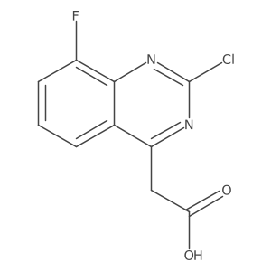 2-Chloro-8-fluoroquinazoline-4-acetic Acid Structure