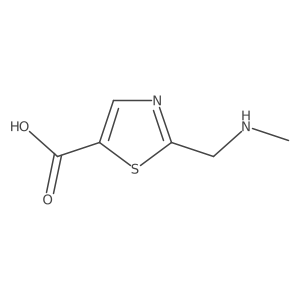 2-[(Methylamino)methyl]-1,3-thiazole-5-carboxylic acid Structure