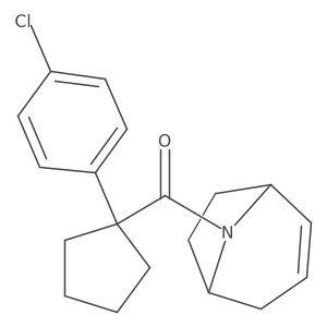 (1R,5S)-8-azabicyclo[3.2.1]oct-2-en-8-yl(1-(4-chlorophenyl)cyclopentyl)methanone结构式