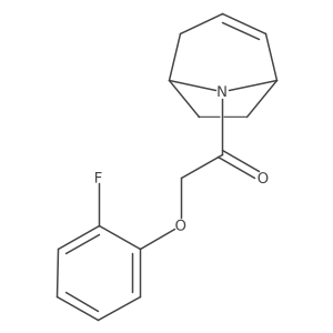 1-((1R,5S)-8-azabicyclo[3.2.1]oct-2-en-8-yl)-2-(2-fluorophenoxy)ethanone Structure
