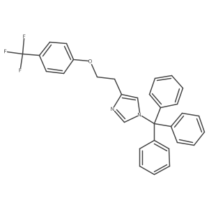 1-triphenylmethyl-4-[2-(4-trifluoromethylphenoxy)ethyl]-1H-imidazole结构式