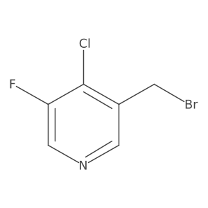 3-(Bromomethyl)-4-chloro-5-fluoropyridine结构式