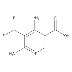 4,6-diamino-5-(difluoromethyl)pyridine-3-carboxylic acid Structure