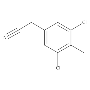 3,5-Dichloro-4-methylphenylacetonitrile结构式