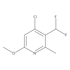 4-Chloro-3-(difluoromethyl)-6-methoxy-2-methylpyridine Structure