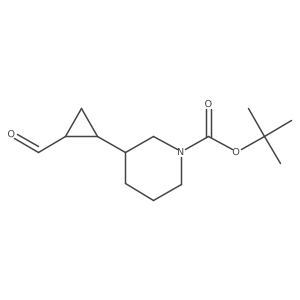 Tert-butyl 3-(2-formylcyclopropyl)piperidine-1-carboxylate Structure