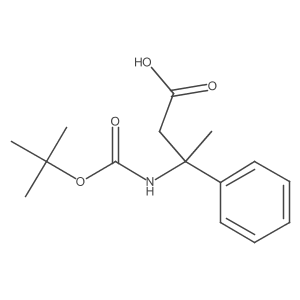3-{[(Tert-butoxy)carbonyl]amino}-3-phenylbutanoic acid结构式