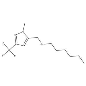 hexyl({[1-methyl-3-(trifluoromethyl)-1H-pyrazol-5-yl]methyl})amine结构式