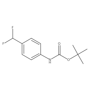 tert-Butyl (4-(difluoromethyl)phenyl)carbamate Structure