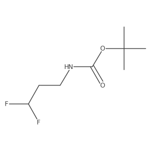 tert-Butyl (3,3-difluoropropyl)carbamate Structure