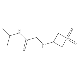2-((1,1-Dioxidothietan-3-yl)amino)-N-isopropylacetamide Structure