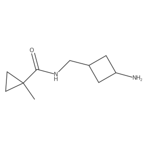 N-[(3-Aminocyclobutyl)methyl]-1-methylcyclopropane-1-carboxamide结构式