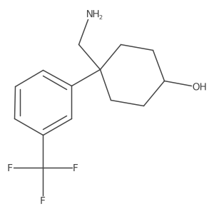 4-(Aminomethyl)-4-[3-(trifluoromethyl)phenyl]cyclohexan-1-ol Structure