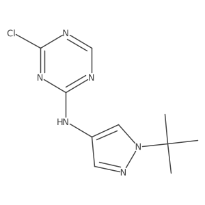 N-(1-tert-butyl-1h-pyrazol-4-yl)-4-chloro-1,3,5-triazin-2-amine Structure