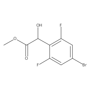 Methyl 2-(4-bromo-2,6-difluorophenyl)-2-hydroxyacetate Structure